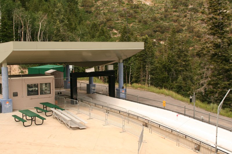 Trip (19).JPG - Starting location of the bobsled and skeleton tracks at the Utah Olympic Park